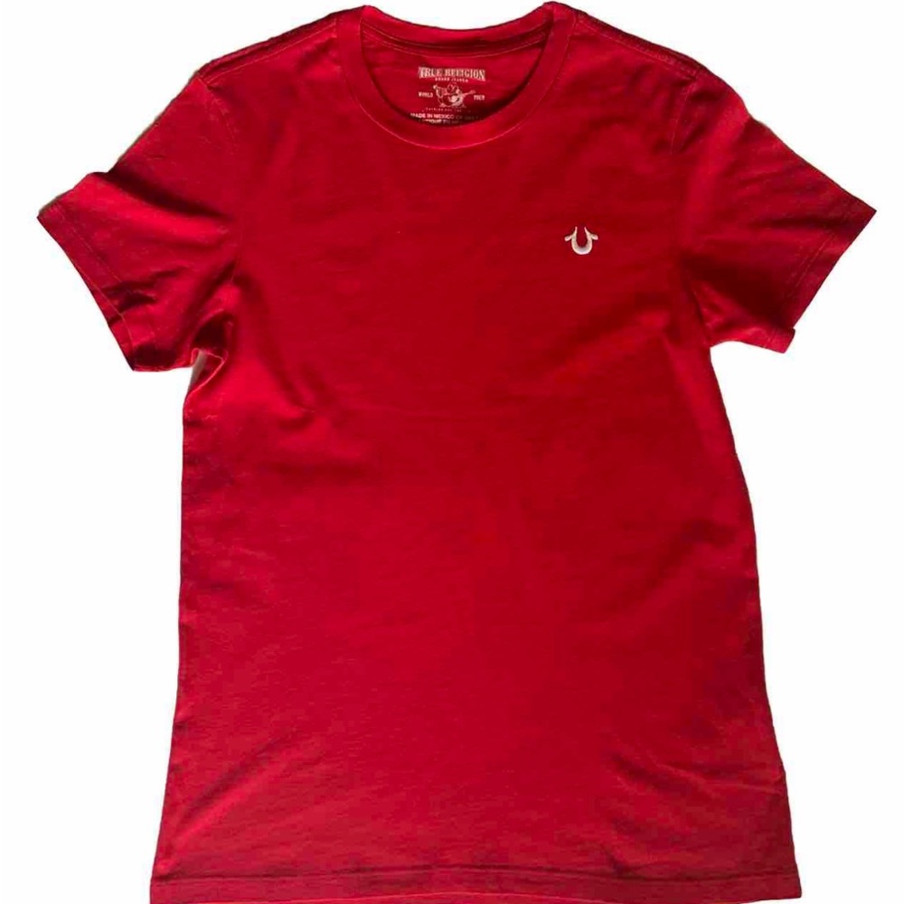 Mens Red True Religion T-Shirt! Size S. Great Condition! Simple Is Better!